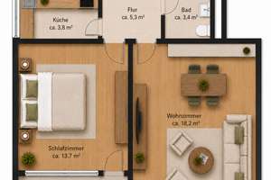 Zentral Wohnen im Grünen – Dülferstr.  14, 80933 Lerchenau-Ost, München – Vorschaubild 13