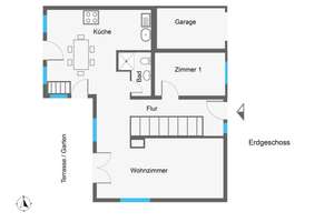 Teilmodernisiertes Siedlungshaus mit großem Garten und Garage – Die vollständige Adresse der Immobilie erhältst du vom Anbieter., 22415 Langenhorn, Hamburg – Vorschaubild 10