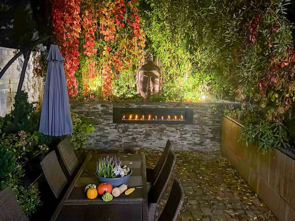 Außenbereich bei Abend