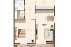 Sonnige 2-Zimmer-Wohnung mit sensationeller Aussicht – Die vollständige Adresse der Immobilie erhältst du vom Anbieter., 72770 Reutlingen-Mitte, Reutlingen – Vorschaubild 15