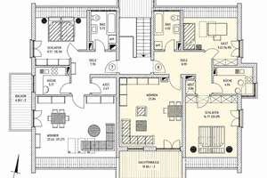  Über den Dächern von Fasangarten:  Stylische DG-Wohnung mit 3-Zimmern XL-Deckenhöhe und Südterrasse – Die vollständige Adresse der Immobilie erhältst du vom Anbieter., 81549 Südgiesing, München – Vorschaubild 2