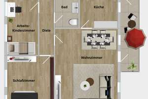 Sonniger Rückzugsort: 3-Zimmer-Wohnung mit Südbalkon und Garage – An der Tränke 26, 47829 Uerdingen, Krefeld – Vorschaubild 16