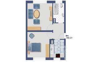 Dortmund Brackel:: 2,5  Zimmerwohnung für Kapitalanleger – Dingweg 2, 44309 Brackel (Ortsteil), Dortmund – Vorschaubild 3