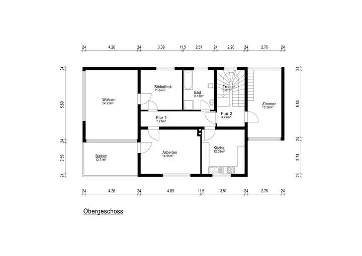 Grundriss Obergeschoss
