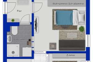 2-Zimmer-Wohnung in zentraler Lage in Neu-Ulm – Die vollständige Adresse der Immobilie erhältst du vom Anbieter., 89231 Neu-Ulm – Vorschaubild 9