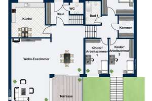 Split-Level-Bungalow mit großzügigem Raumkonzept und sonnigem Garten in ruhiger Lage Trudering – Die vollständige Adresse der Immobilie erhältst du vom Anbieter., 81735 Waldtrudering, München – Vorschaubild 25