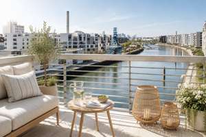 Ihr Zuhause am Hafen | Split-Level-Wohnung mit Skylineblick auf der Hafeninsel - provisionsfrei! – 63067 Kaiserlei, Offenbach am Main – Vorschaubild 2