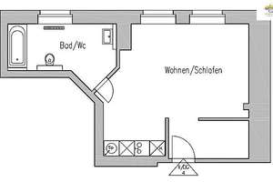 Sonniges Dach-Apartment mit EBK – Leipziger Str. 2A, 1097 Leipziger Vorstadt, Dresden – Vorschaubild 2