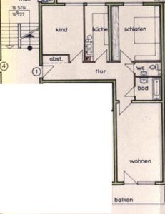 Helle 3-Zimmer-Wohnung mit Balkon & Garage in Erlangen (möbliert, sofort frei)