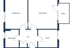 Attraktive 2-Zimmer-Wohnung mit Balkon in beliebter Wohnlage von Heddernheim – 60439 Heddernheim, Frankfurt am Main – Vorschaubild 8