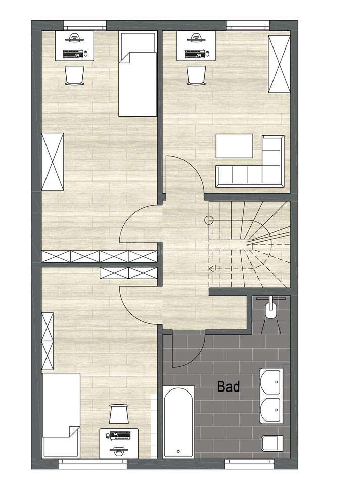 Beispiel Obergeschoss