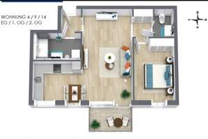 Exklusive Neubauwohnung mit geh. Innenausstattung mit Balkon und Einbauküche – Mathäusstraße 3, 51149 Gremberghoven, Köln – Vorschaubild 9