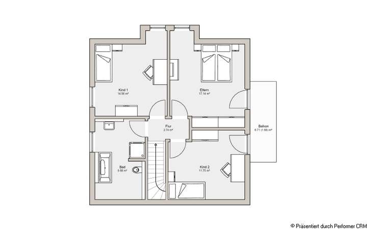 Grundriss Dachgeschoss