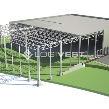 Projektierte Neubauten von Lager- und Logistikhallen nahe Salzburg an der Autobahn A8