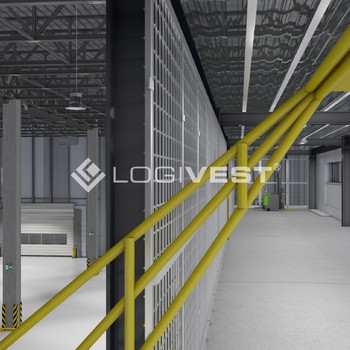 Projektierter Neubau nahe der Autobahn