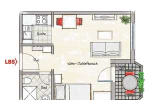 Lass´ die Sonne rein … gemütliches Appartement mit Loggia & TG Stellplatz – 51143 Porz (Ortsteil), Köln – Vorschaubild 10