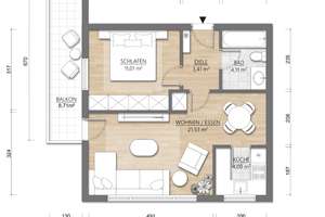 Charmante 2-Zimmer-Wohnung in Frankfurt-Bornheim – 5. Obergeschoss, Aufzug, Balkon & Ausblick – 60385 Bornheim, Frankfurt am Main – Vorschaubild 8