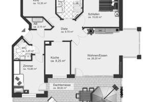 Bezaubernde Penthouse-Wohnung in Ohlstedt – Die vollständige Adresse der Immobilie erhältst du vom Anbieter., 22397 Wohldorf-Ohlstedt, Hamburg – Vorschaubild 14