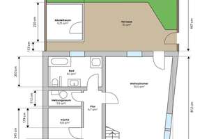 Liebevoll renovierte Haushälfte mit ca. 95 m², großer Terrasse & Waldrandlage – 99198 Udestedt – Vorschaubild 18