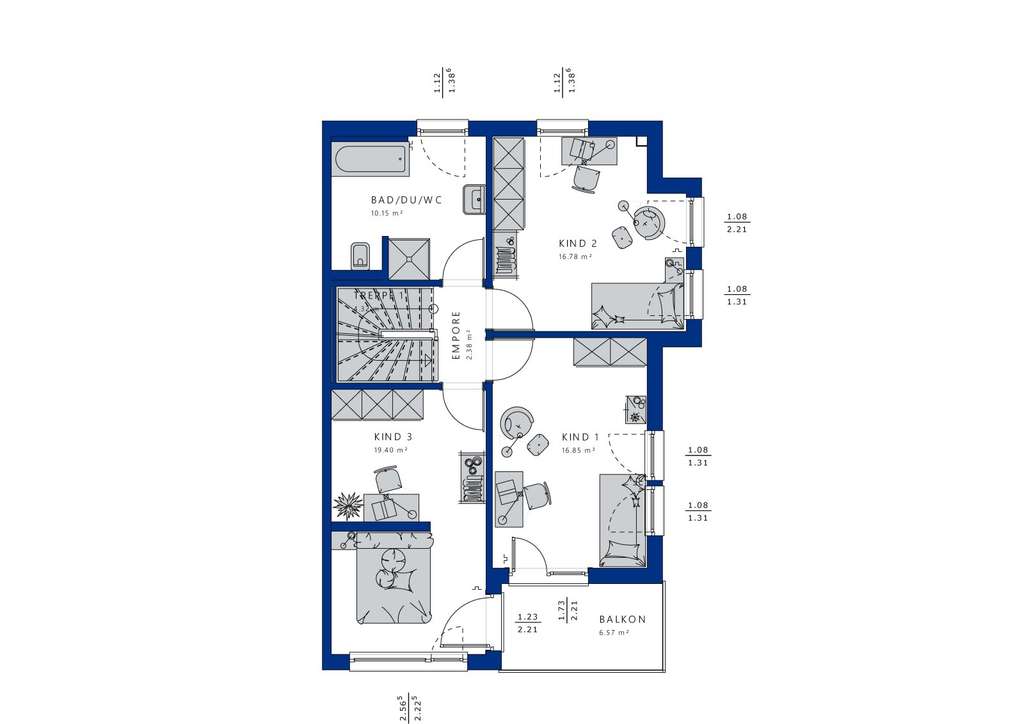 Immobilie in Haimhausen - Vor den Toren der Stadt in Haimhausen DHH in kfw40 QNG - Bild 2