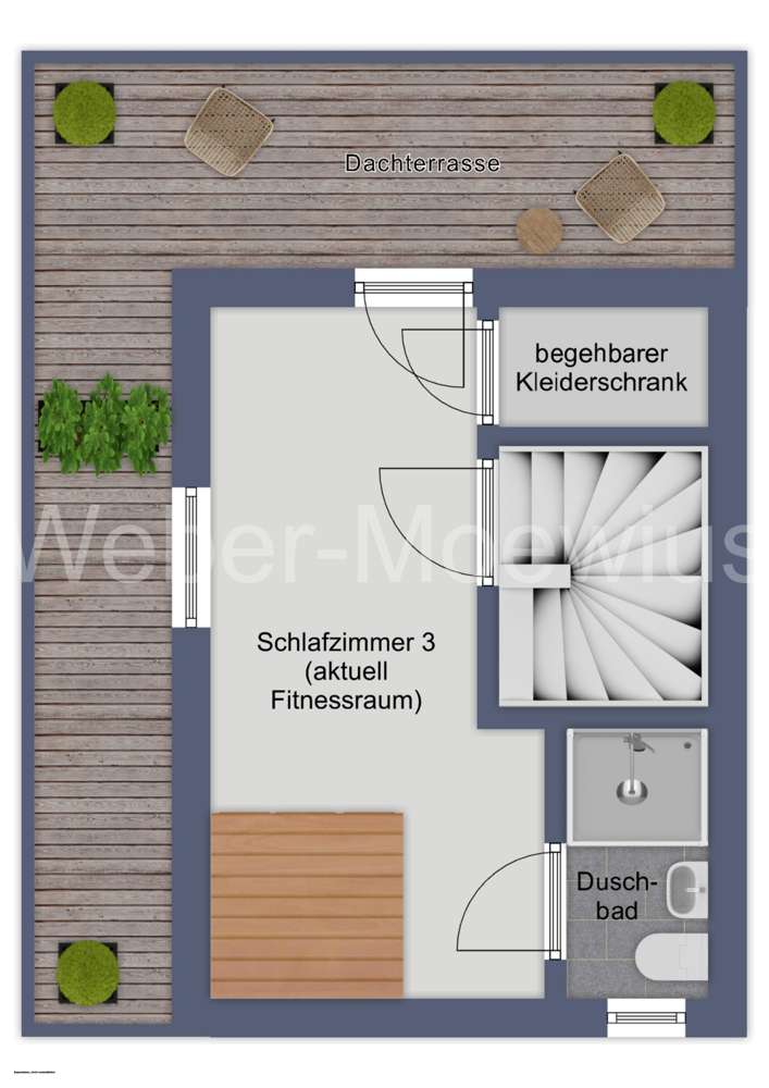 3452 Grundriss Staffelgeschoss