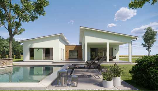 Bild von Bungalow inkl. Baugrundstück-Elegante Architektur trifft modernen Wohnkomfort- alles aus einer Hand 