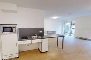**STUDENTS ONLY** Rollstuhlgerechtes Apartment MÖBLIERT mit TERRASSE im Open Living House Siegen ... – Am Lohgraben 30, 57074 Siegen, Siegen – Vorschaubild 2