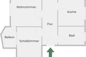 Attraktive und großzügig geschnittene 2-Zimmer-Wohnung mit Balkon und EBK im 3. OG – Die vollständige Adresse der Immobilie erhältst du vom Anbieter., 70499 Giebel, Stuttgart – Vorschaubild 17