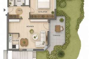 2-Zimmer Wohnung mit Terasse und TG-Stellplatz – Johannes-Eisenlohr-Straße 126, 72760 Reutlingen-Mitte, Reutlingen – Vorschaubild 8