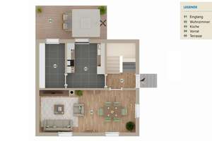 FAMILIENHAUS MIT 5 ZIMMERN, KÜCHE MIT GROßER VORRATSKAMMER, KLEINER GARTEN UND TERRASSE... – Die vollständige Adresse der Immobilie erhältst du vom Anbieter., 76228 Grünwettersbach, Karlsruhe – Vorschaubild 42