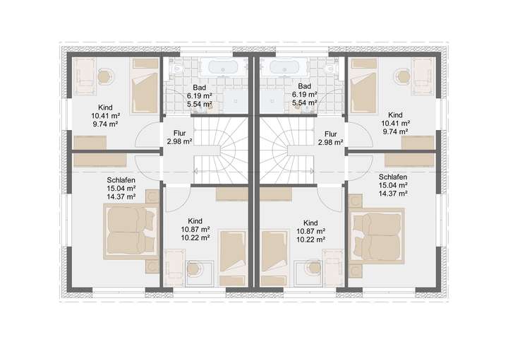 Grundriss Dachgeschoss (indivi