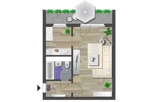 Direkt am Innenstadtring gelegene 1-Raum-Wohnung – Zwickauer Str. 12, 9112 Zentrum, Chemnitz – Vorschaubild 5