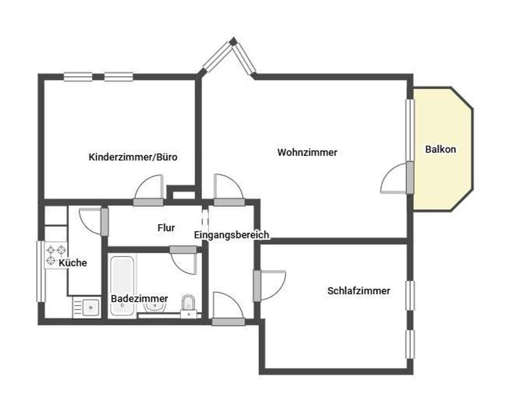 Immobilie in Birkenfeld - 3-Zimmer-Wohnung mit Balkon und Stellplatz - Bild 4