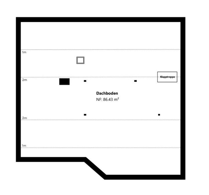 Grundriss Skizze Haus 1 DG