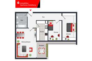 Top gepflegte 3-Zimmer-Wohnung mit Weitsicht für Kapitalanleger oder Eigennutzer in HD-Emmertsgrund – Die vollständige Adresse der Immobilie erhältst du vom Anbieter., 69126 Emmertsgrund, Heidelberg – Vorschaubild 16