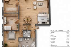 Exklusive 4-Zimmer-Wohnung mit Wasserblick und großzügigem Balkon zu verkaufen
