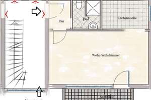 Helle, sehr ruhige 1-Zi-Wohnung mit separatem Kochbereich u. großem Südbalkon. Nähe S2 München Riem – Georg-Thiele-Straße 5, 81829 Trudering-Riem (Ortsteil), München – Vorschaubild 19