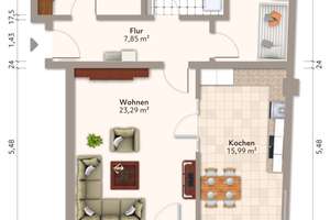 Altersgerechte 3-Raumwohnung mit schönem Balkon! – Abendstraße 18, 39124 Neue Neustadt, Magdeburg – Vorschaubild 11