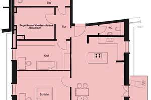 Geschmackvolle lichtdurchflutete Wohnung mit dreieinhalb Zimmern in Schwabing, München