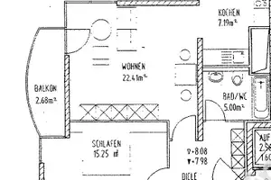 Wunderschöne 2-Zimmer Wohnung in der Innenstadt von Augsburg – Gärtnerstr. 31b, 86161 Augsburg – Vorschaubild 9