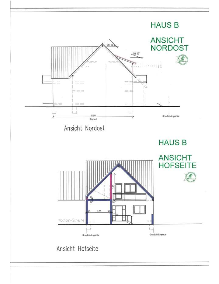 Haus B Hofansicht