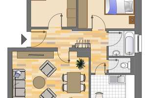 Demnächst frei! 3-Zimmer-Wohnung in Siegen Dillnhütten – Stormstraße 10, 57078 Geisweid, Siegen – Vorschaubild 2