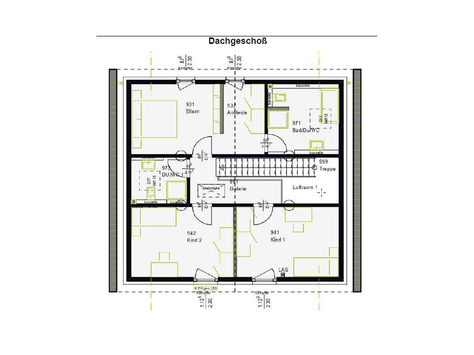 Grundriss Dachgeschoss