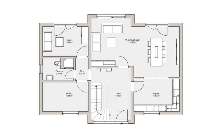 Grundriss Erdgeschoss