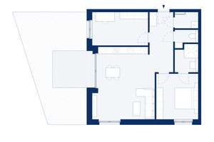D01: 2-Zimmer-Neubauwohnung - Kompakter Grundriss - Gartenterrasse – Villenstraße 4, 53129 Dottendorf, Bonn – Vorschaubild 3