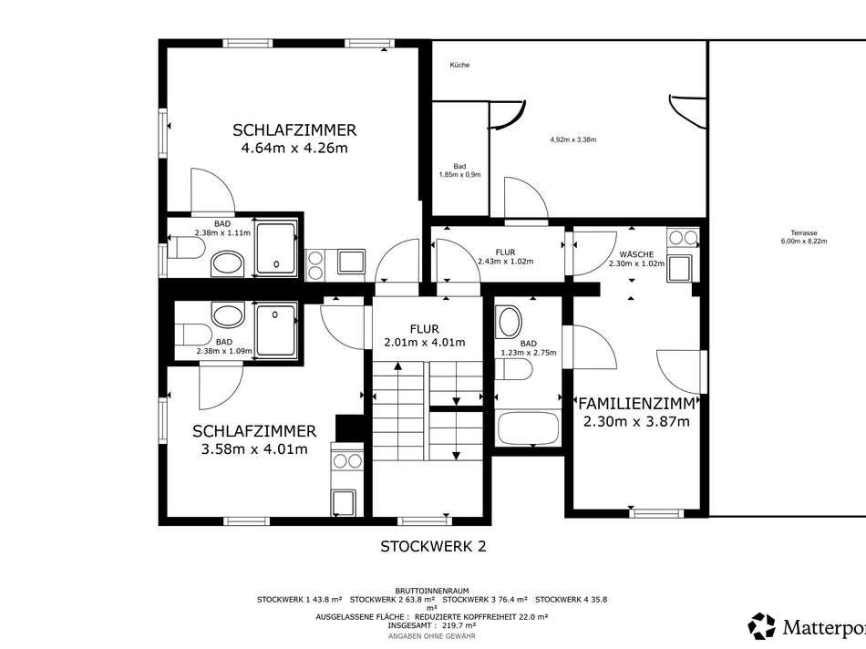 Grundriss 1. Obergeschoss