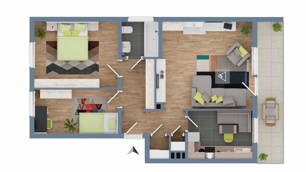 Immobilie in Bobenheim-Roxheim - ++gut geschnittene Wohnung mit Balkon im EG zu verkaufen++ - Bild 1