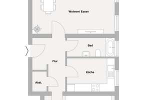 Stalinbau-Ensemble: praktische und helle 2-Zimmer-Wohnung direkt auf der Frankfurter Allee – Die vollständige Adresse der Immobilie erhältst du vom Anbieter., 10247 Friedrichshain, Berlin – Vorschaubild 14