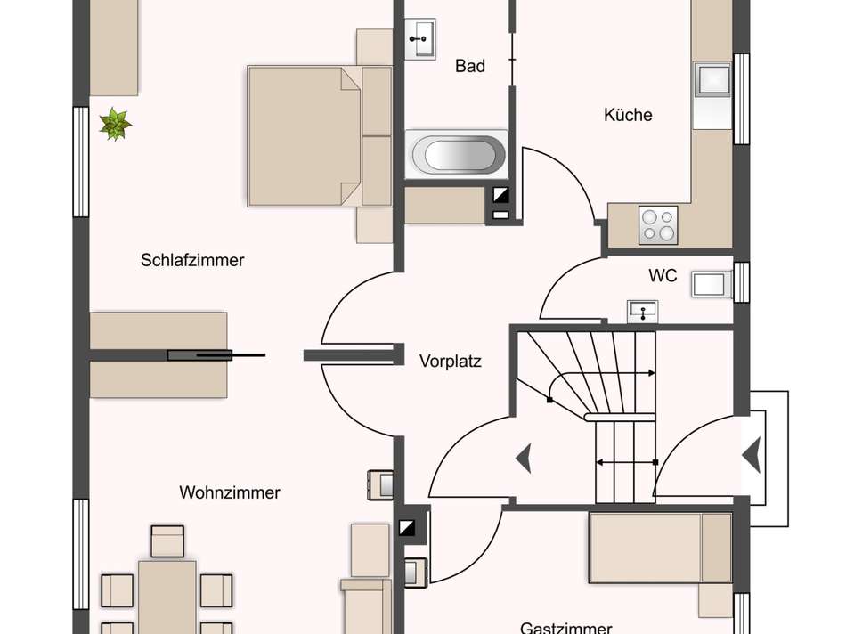 Grundriss Illustration EG
