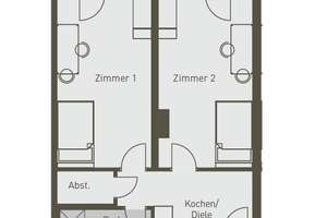 Modernes studentisches Wohnen: Hochwertige 2er-WG-Wohnung mit großer Loggia und Blick ins Grüne – 60528 Niederrad, Frankfurt am Main – Vorschaubild 9